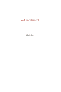 Old Dri's Lament