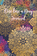One Line A Day Journal: Mandala Inspire One Line A Day Journal To Write In, Five-Year Memory Book, Diary, Notebook, Lined Blank Pages
