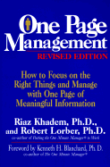 One Page Management - Khadem, Riaz, and Lorber, Robert