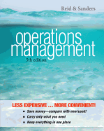 Operations Management, 5e Binder Ready Version + Wileyplus Registration Card