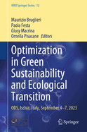 Optimization in Green Sustainability and Ecological Transition: ODS, Ischia, Italy, September 4-7, 2023
