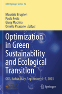 Optimization in Green Sustainability and Ecological Transition: ODS, Ischia, Italy, September 4-7, 2023