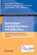 Optimization, Learning Algorithms and Applications: Second International Conference, OL2A 2022,  Povoa de Varzim, Portugal, October 24-25, 2022, Proceedings