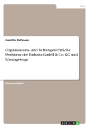 Organisations- Und Haftungsrechtliche Probleme Der Einheits-Gmbh & Co. Kg Und Losungswege