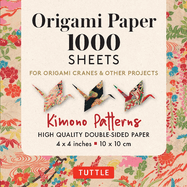 Origami Paper 1,000 Sheets Kimono Patterns 4 (10 CM): Tuttle Origami Paper: Double-Sided Origami Sheets Printed with 12 Different Designs (Instructions Included)