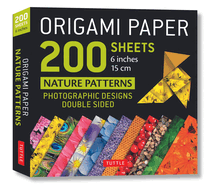 Origami Paper 200 Sheets Nature Patterns 6" (15 CM): Tuttle Origami Paper: High-Quality Origami Sheets Printed with 12 Different Designs: Instructions for 8 Projects Included
