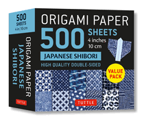 Origami Paper 500 Sheets Japanese Shibori 4 (10 CM): Tuttle Origami Paper: Double-Sided Origami Sheets Printed with 12 Different Blue & White Patterns