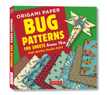 Origami Paper Bug Pattern 6" (15cm)