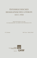 Osterreichisches Biographisches Lexikon 1815-1950: 63. Lieferung Stulli Luca - Szaster Atnoni - Bruckmuller, Ernst