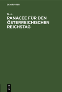 Panacee Fr Den sterreichischen Reichstag