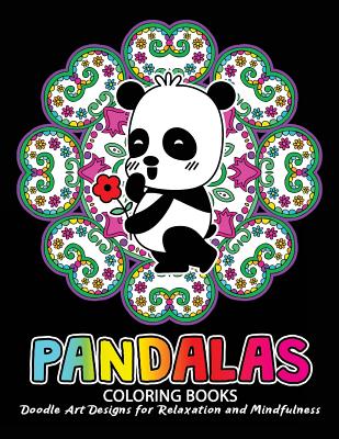 Pandalas Coloring Book Relax With Panda And Mandala Zentangle Design For Ages 2 4