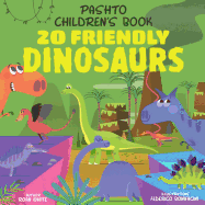 Pashto Children's Book: 20 Friendly Dinosaurs