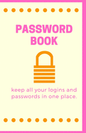 Password and username keeper (password book with alphabetical tabs): Password keeper, Gift for a holiday or birthday (110 Pages, 5.5 x 8.5)