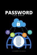 Password Log Book: Password Keeper with Alphabetical Pages Black