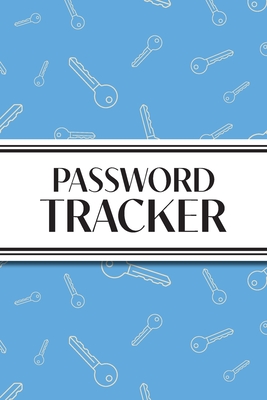 Password Tracker (Blue Keys): 6"x9" Alphabetical Password Logbook for Easy Organization - Revive Stationery