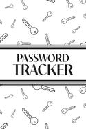 Password Tracker (White Keys): 6"x9" Alphabetical Password Logbook for Easy Organization