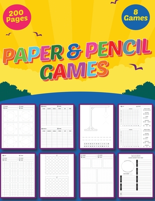 Pencil and Paper Games: Multiplayer Activity Book - Fun games to play while you are traveling - Ultimate Activity Book For Kids and Adults - 8 Games 200 Pages - Publishing, Classicgames