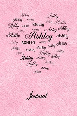 Personalized Journal - Ashley: Pink Leather Look Background - Spring Hill Stationery