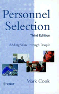 Personnel Selection: Adding Value Through People - Cook, Mark