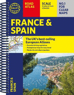 Philip's France and Spain Road Atlas: A4 Spiral
