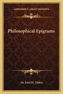 Philosophical Epigrams