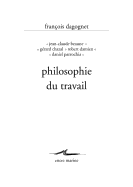 Philosophie Du Travail