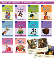 Phonic Books Dandelion Readers Set 2 Units 11-20 Twin Chimps (Two Letter Spellings Sh, Ch, Th, Ng, Qu, Wh, -Ed, -Ing, -Le): Decodable Books for Beginner Readers Two Letter Spellings Sh, Ch, Th, Ng, Qu, Wh, -Ed, -Ing, -Le