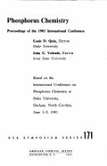 Phosphorus Chemistry: Proceedings of the 1981 International Conference