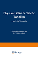 Physikalisch-chemische Tabellen.