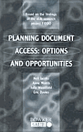 Planning Document Access: Options and Opportunities