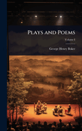 Plays and Poems