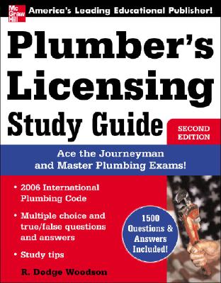 Plumber's Licensing Study Guide - Woodson, R Dodge