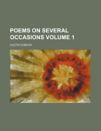 Poems on Several Occasions Volume 1