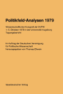 Politikfeld-Analysen 1979: Wissenschaftlicher Kongre? Der Dvpw 1.-5. Oktober 1979 in Der Universit?t Augsburg