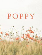 Poppy: A Decorative Book   Perfect for Stacking on Coffee Tables & Bookshelves   Customized Interior Design & Home Decor