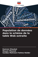 Population de donn?es dans le sch?ma de la table Web extraite