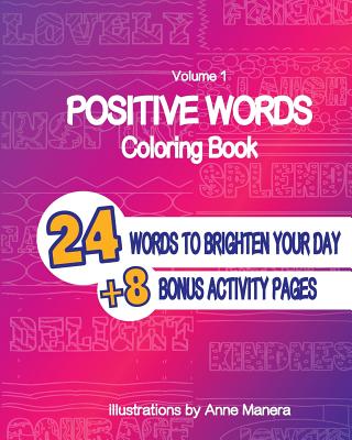 Positive Words Coloring Book - Manera, Anne