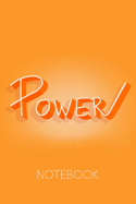 Power Notebook: Inspirational and motivational quote on the orange background You can use it as diary journal, composition book or sketchbook and dot grid paper is fantastic for your ideas. Try and make your dreams come true by writing them down first