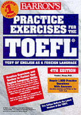 Practice Exercises for the TOEFL Test - Sharpe, Pamela, PhD