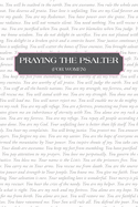 Praying the Psalter (FOR WOMEN)