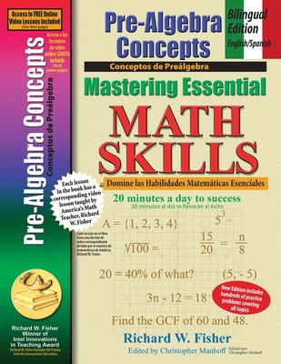 Pre-Algebra Concepts: Bilingual Edition - English/Spanish: Mastering Essential Math Skills - Fisher, Richard W
