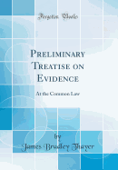 Preliminary Treatise on Evidence: At the Common Law (Classic Reprint)