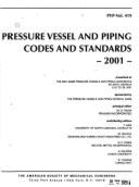 Pressure Vessel and Piping Codes and Standards, 2001: Proceedings - Asme Conference Proceedings, and Rana, M D (Editor)