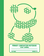 Primary Composition Notebook Story Journal: Cute Panda Recycling Symbol Notebook with Picture Space, 100 Handwriting Practice Pages with Dotted Midlines, Perfect for Kids in Kindergarten, First, Second and Third Grade, Elementary School