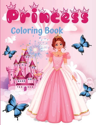 Princess coloring book: 60 unique and beautiful designs for girls aged 3-9 years - a great gift - Dorny, Lora