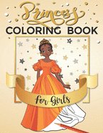 Princess Coloring Book For Girls: Brown Girls Princess Dress Up Clothes to color.