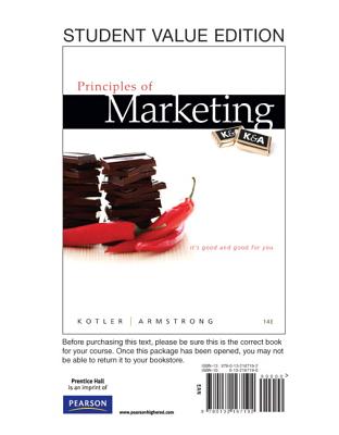 Principles of Marketing, Student Value Edition - Kotler, Philip T, and Armstrong, Gary
