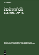 Probleme Der Lexikographie