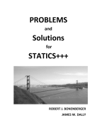 Problems and Solutions for Statics+++