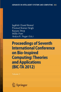 Proceedings of Seventh International Conference on Bio-inspired Computing: Theories and Applications (BIC-TA 2012): Volume 2
